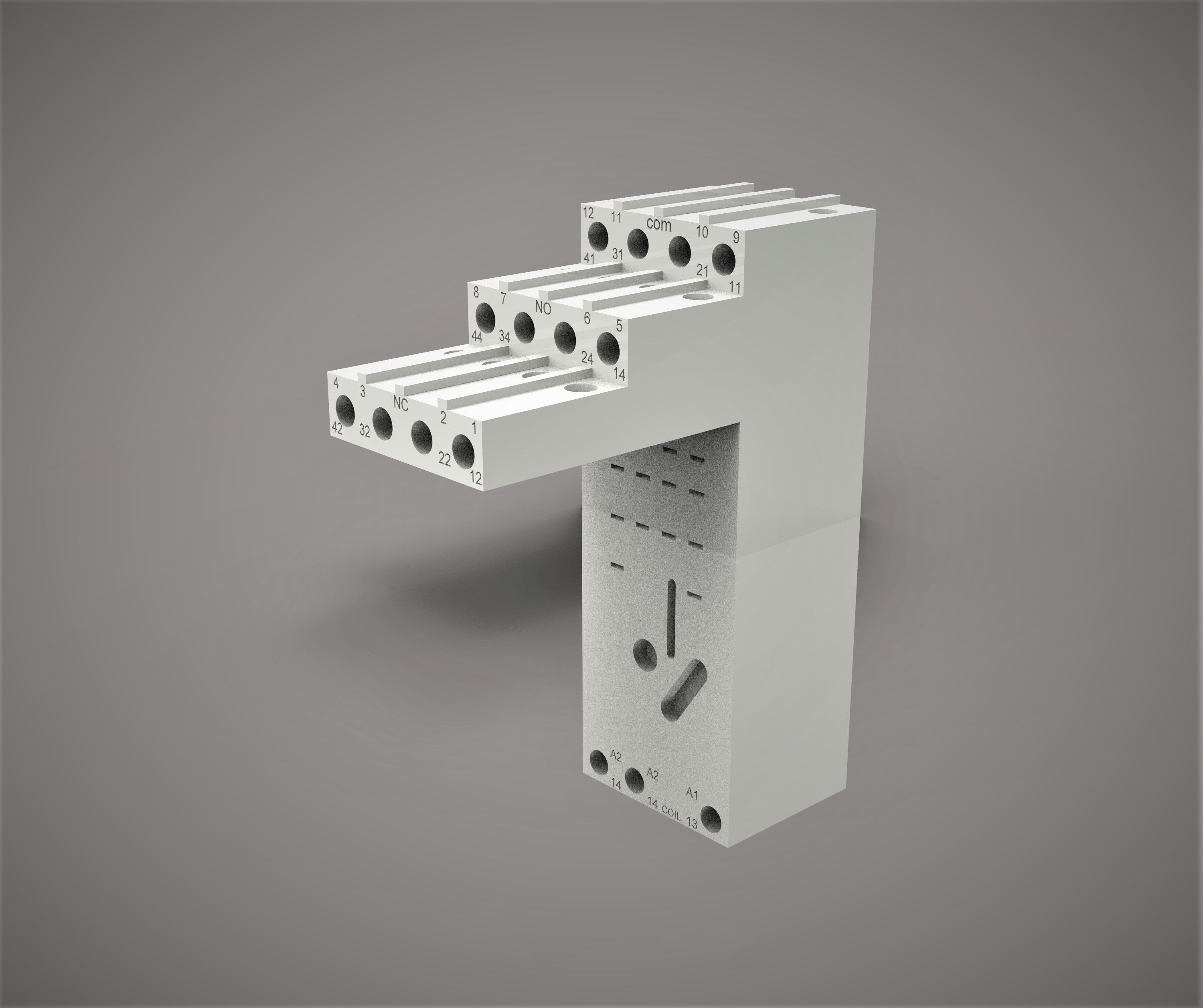 CR-M4LS base for CR-M 24PC relay 3D model 3D printable | CGTrader