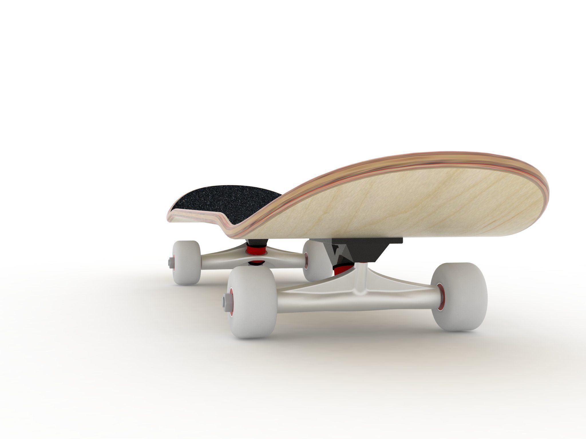 Skateboard mold mellow concave Ready to be milled 3D model CGTrader