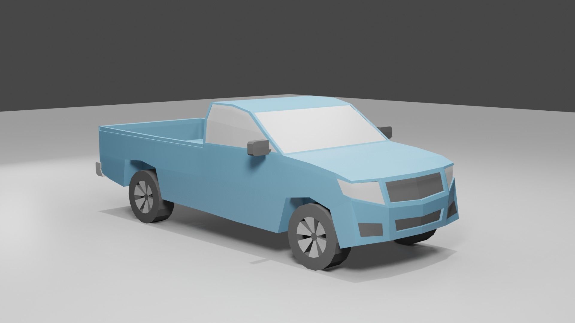 3D model pickup truck model low poly VR / AR / low-poly | CGTrader