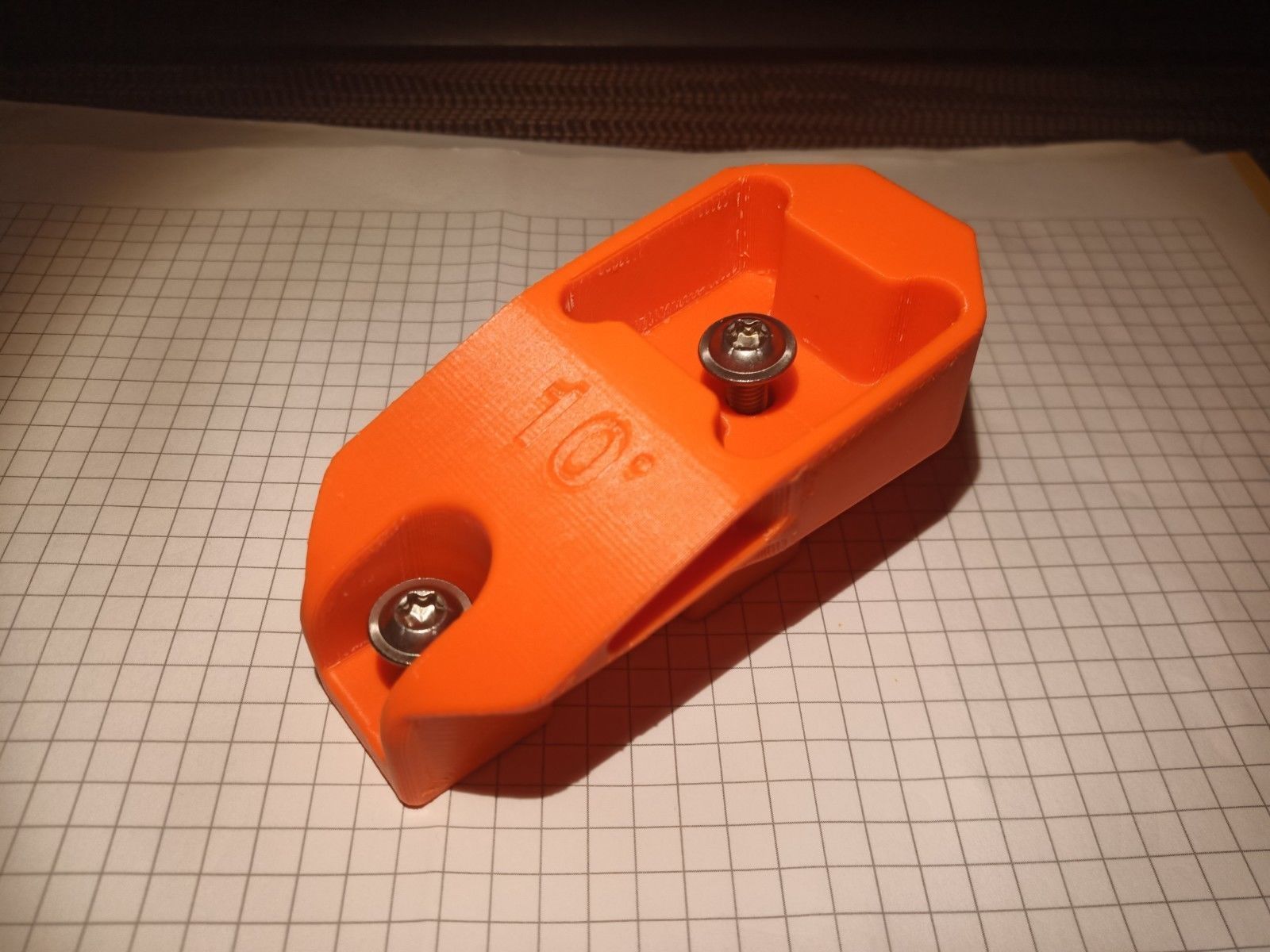 3D printable model KTM Windshield Bracket - 10 deg