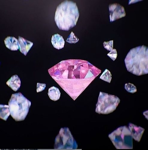 Purple diamond 3D model