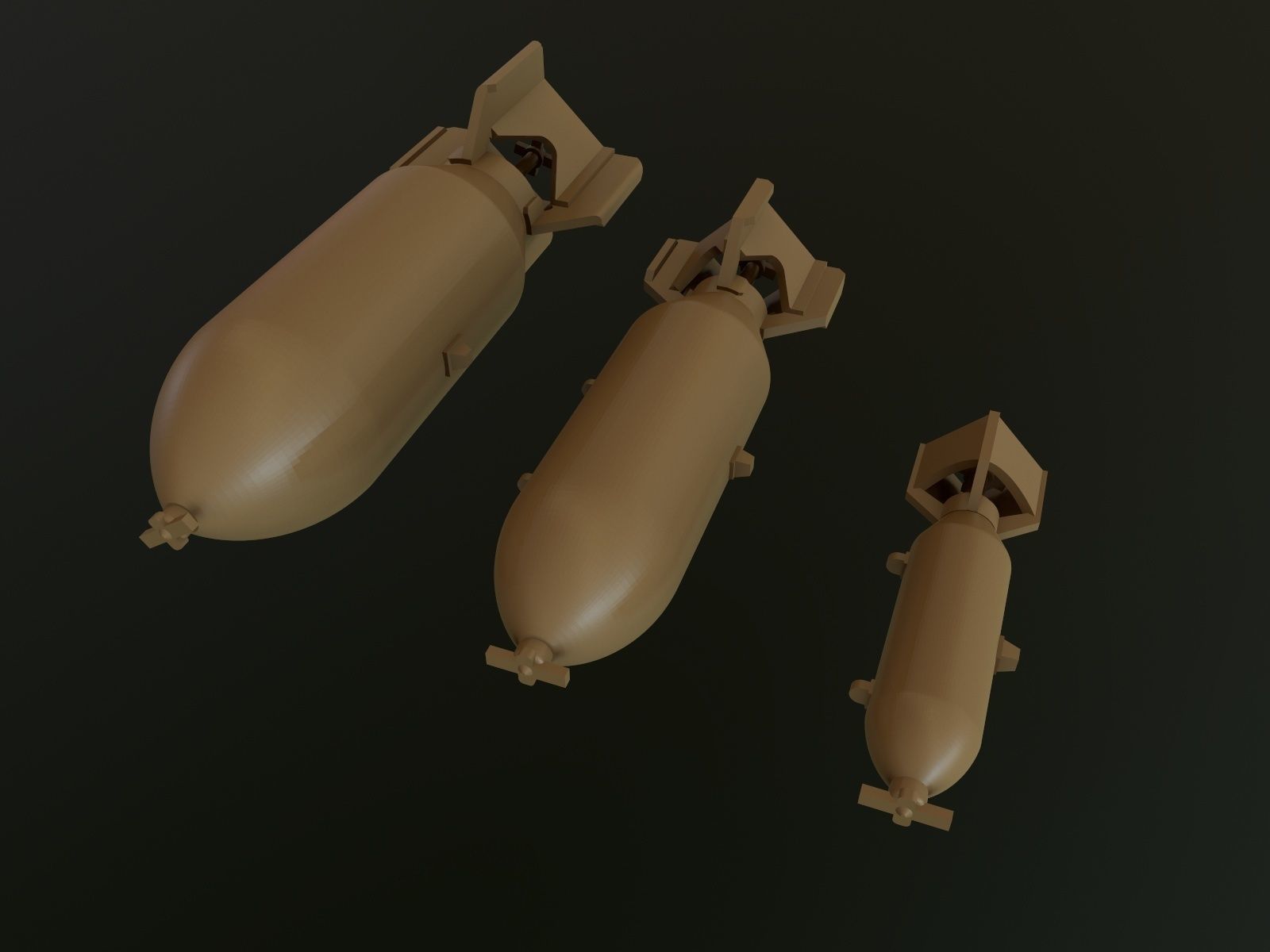 US GP BOMB WW2 100LB 500LB 1000LB 1-72