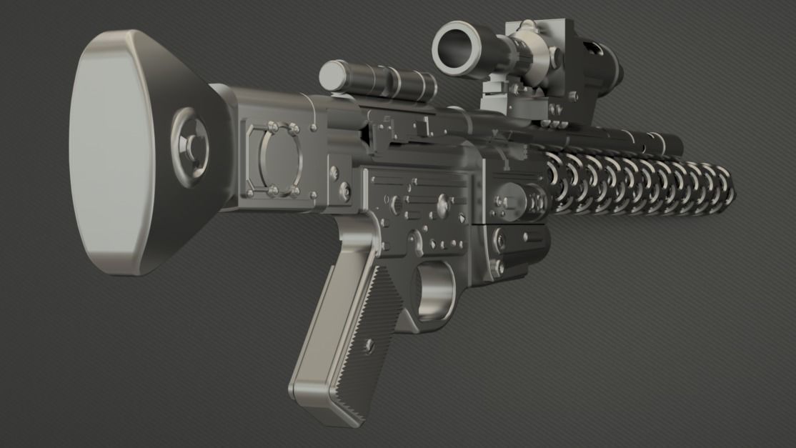 Star Wars Battlefront II DLT20A Blaster Rifle 3D model 3D printable