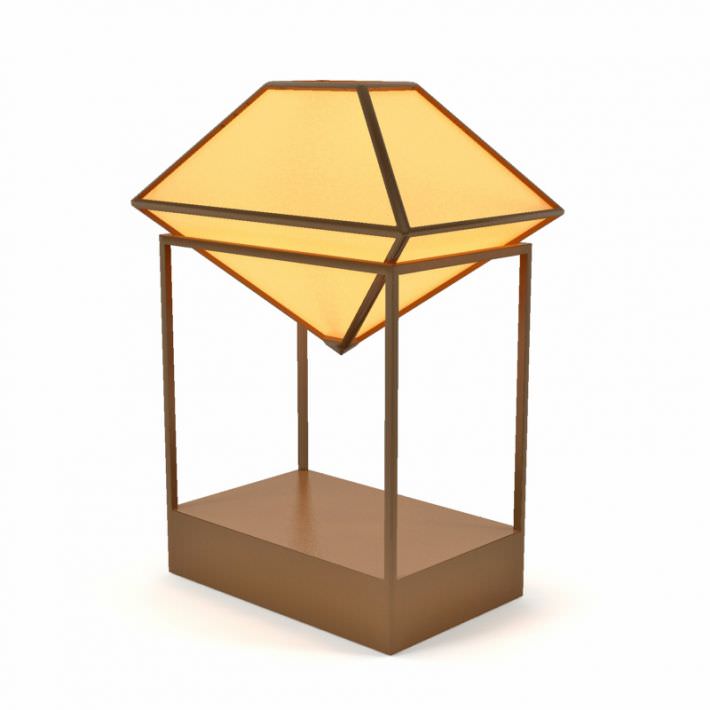 Diamond Shaped Lamp 3D model