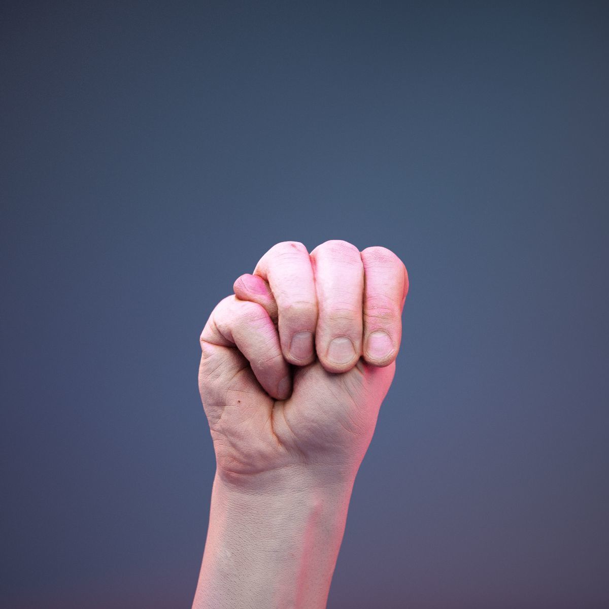 Finger Alphabet M