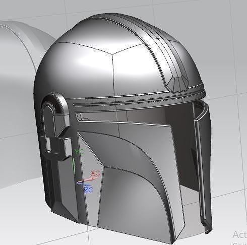 Mandalorian helmet 3D model 3D printable | CGTrader