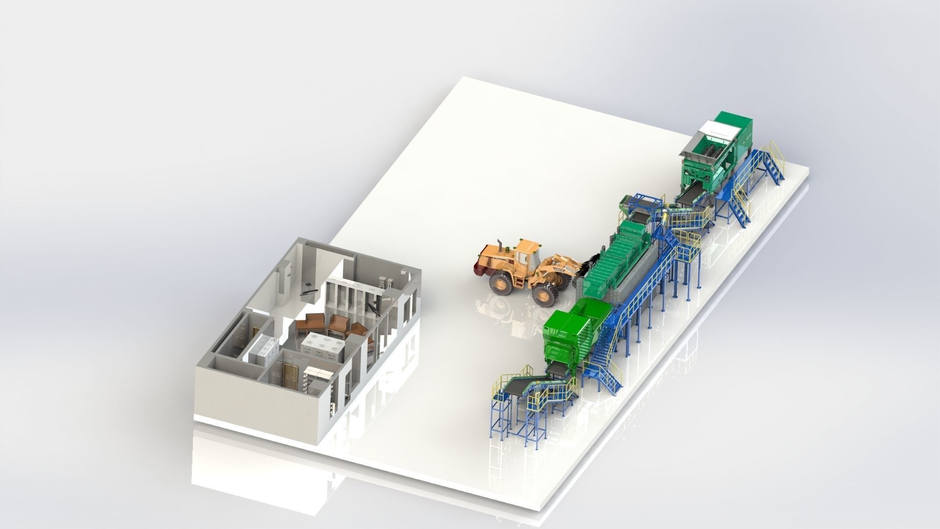 Fuel Handling System Plant 3D model CGTrader