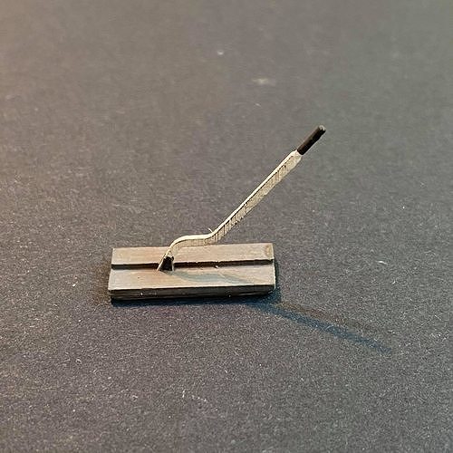 MANUAL POINT LEVER 7MM SCALE O GAUGE MODEL RAILWAY BUILDING 3D model 3D printable CGTrader