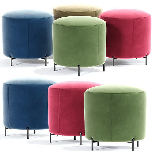 Ottoman set 02 3D model