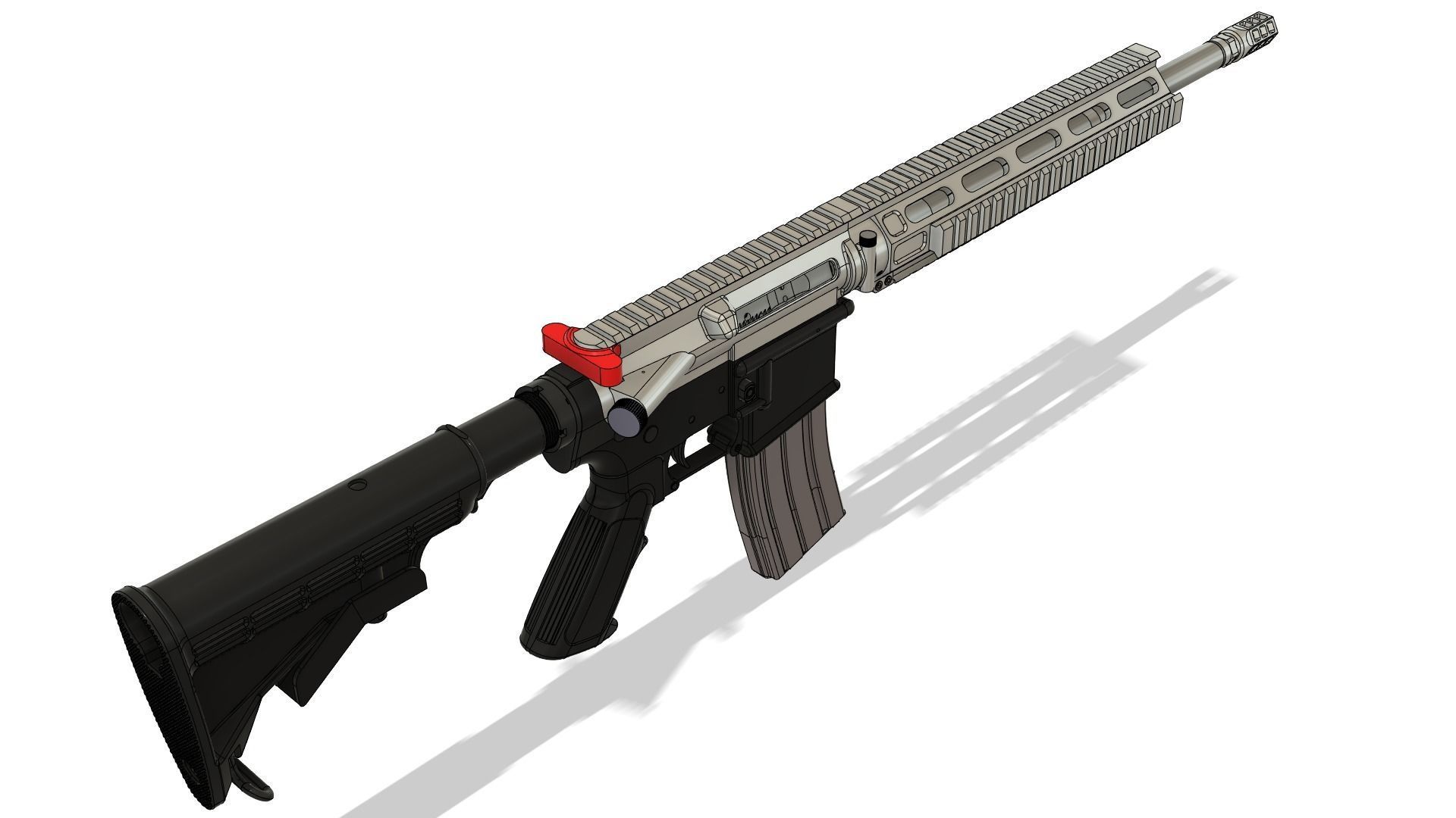 AR15 Quick Detach Barrel Upper Receiver kit Prototype 1 3D model