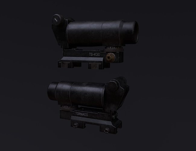 3d Model Tornado Red Dot Sight Vr Ar Low Poly Cgtrader