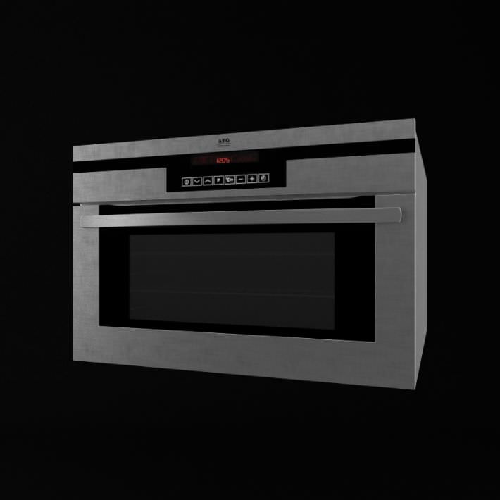 Black Microwave Oven