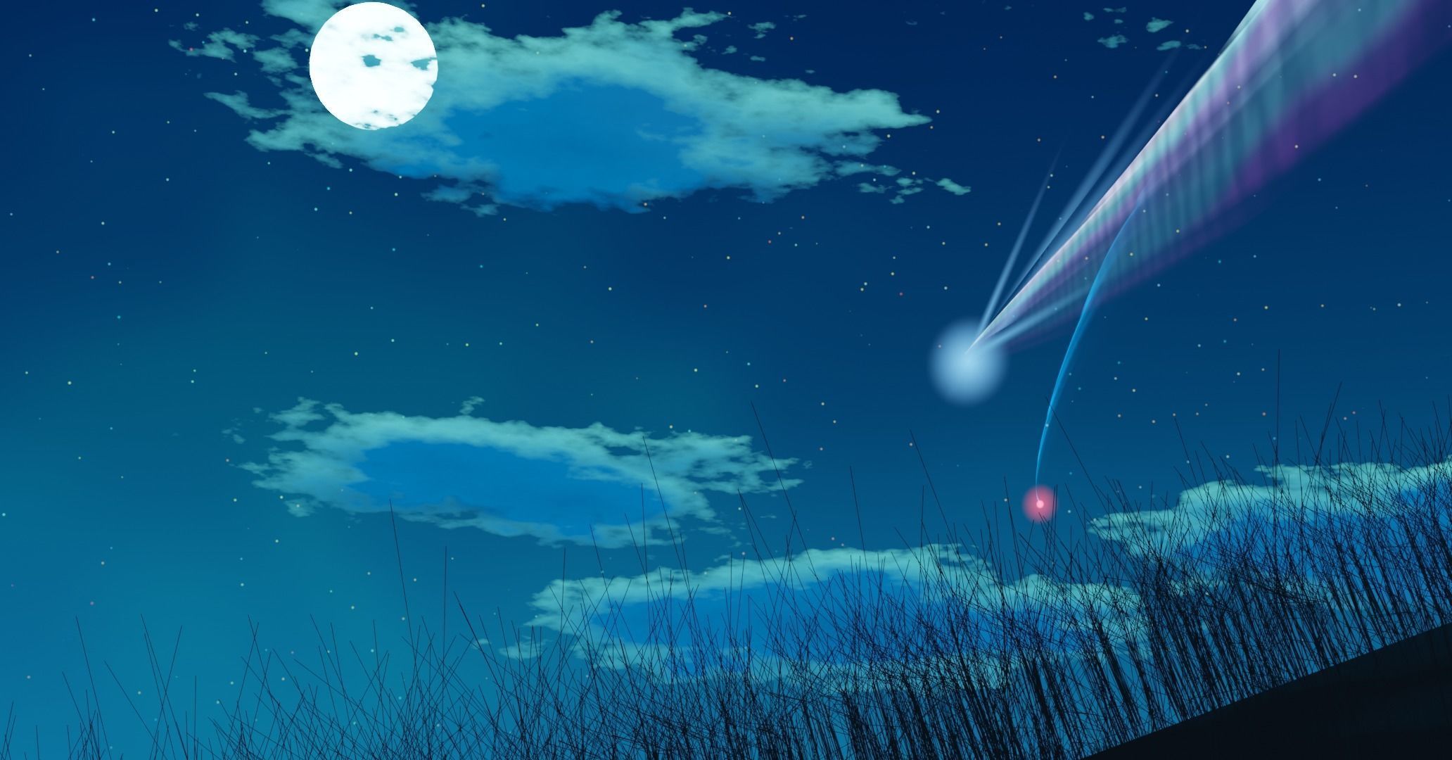 your name comet scene 3D model | CGTrader