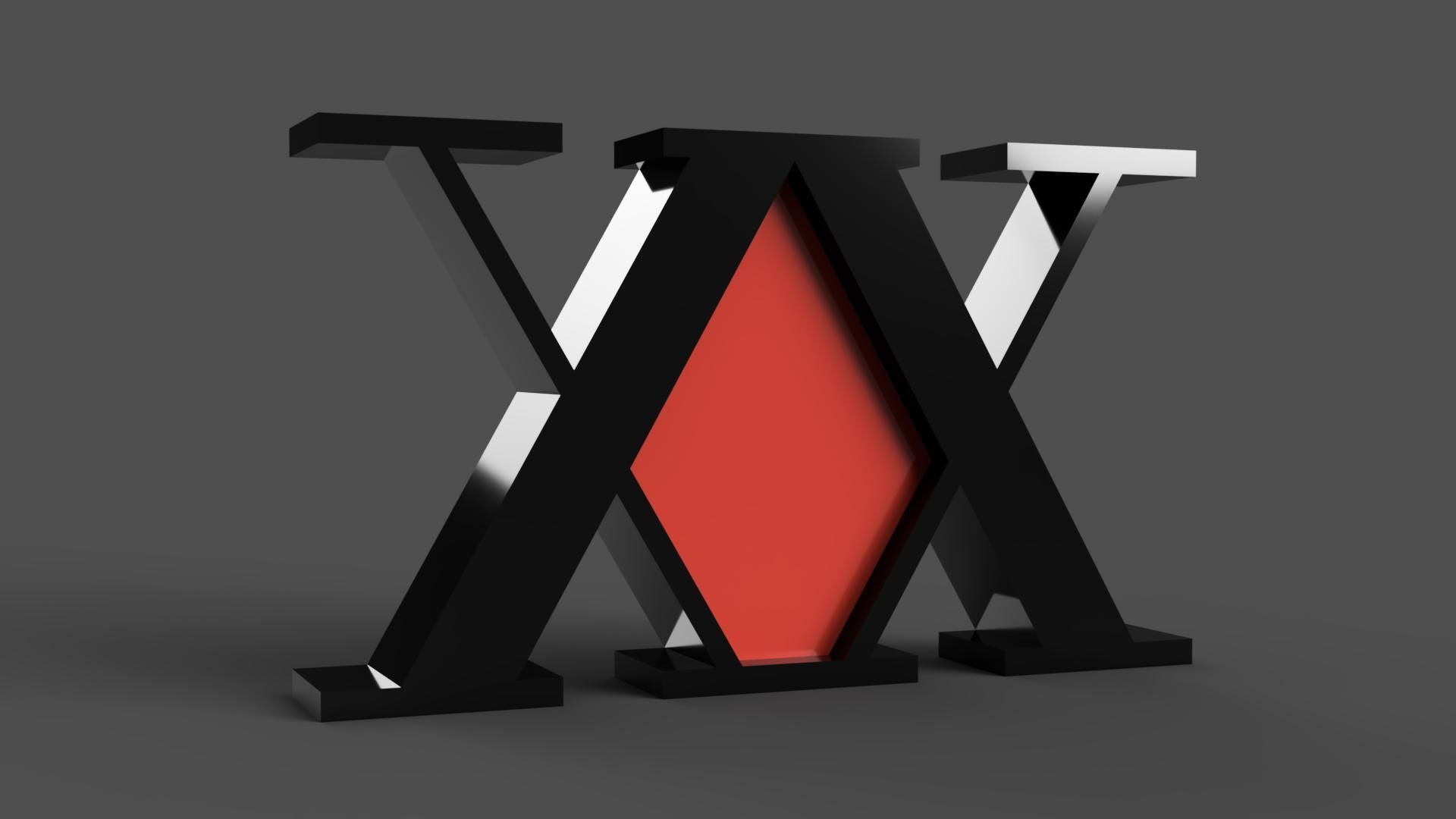 Hunter x Hunter Logo hxh Anime 3d Print CGTrader