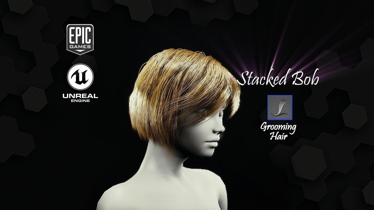 Short Stacked Bob free VR / AR / low-poly 3D model | CGTrader