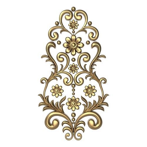 decorative pattern ready for 3D printing 3D model