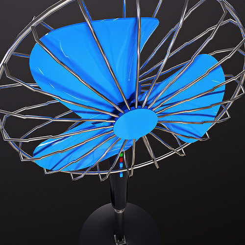 Electric Fan Low-poly 3D model