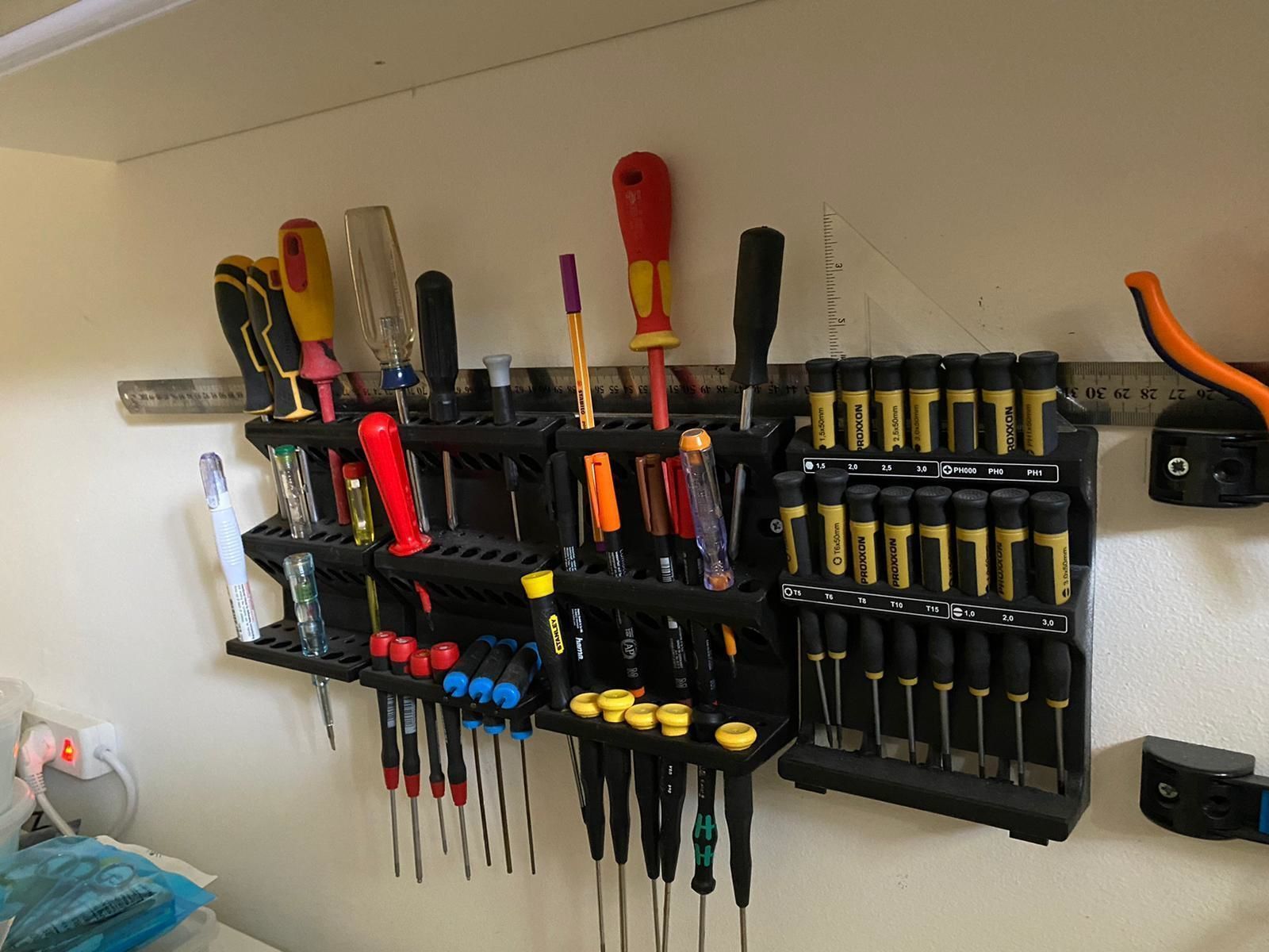 Wall Mount Tool Organizer Rack 3D model 3D printable CGTrader