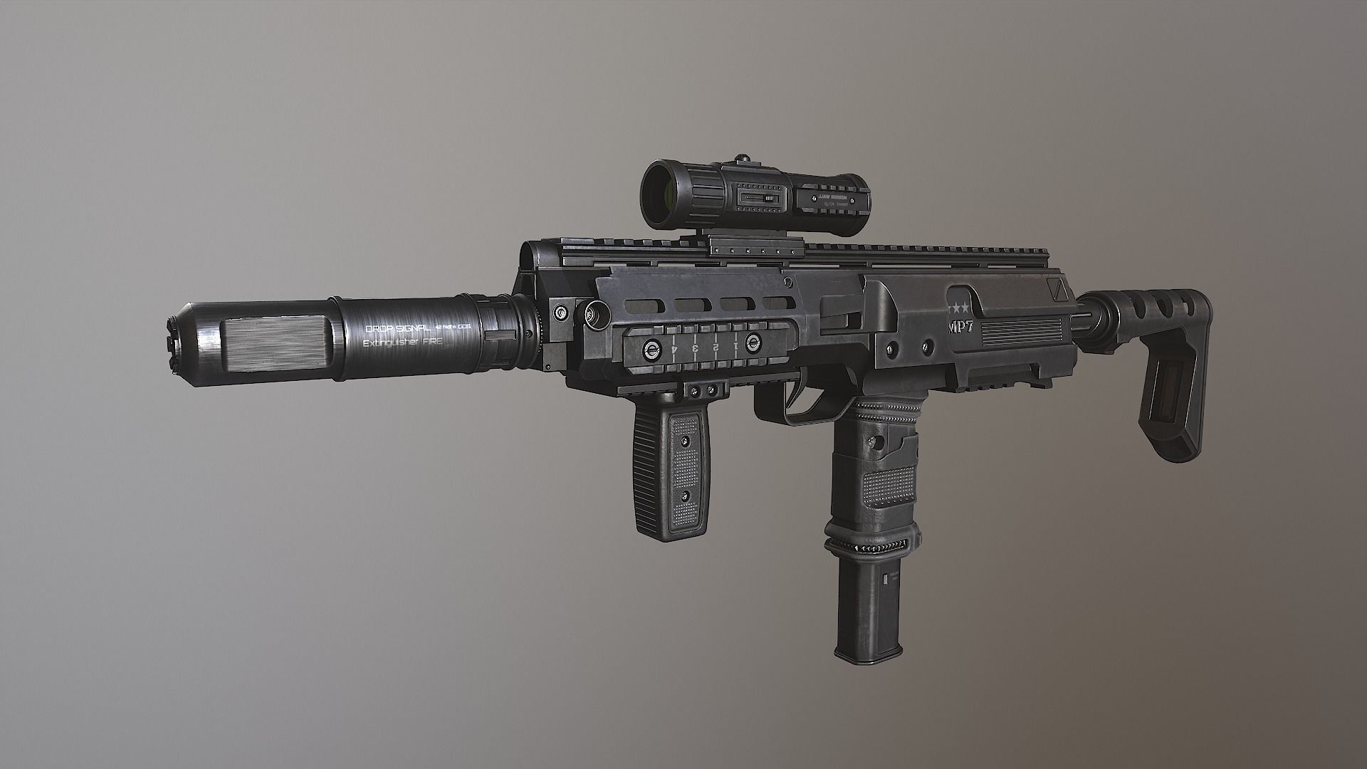 3D model MP7 Mod VR / AR / low-poly | CGTrader