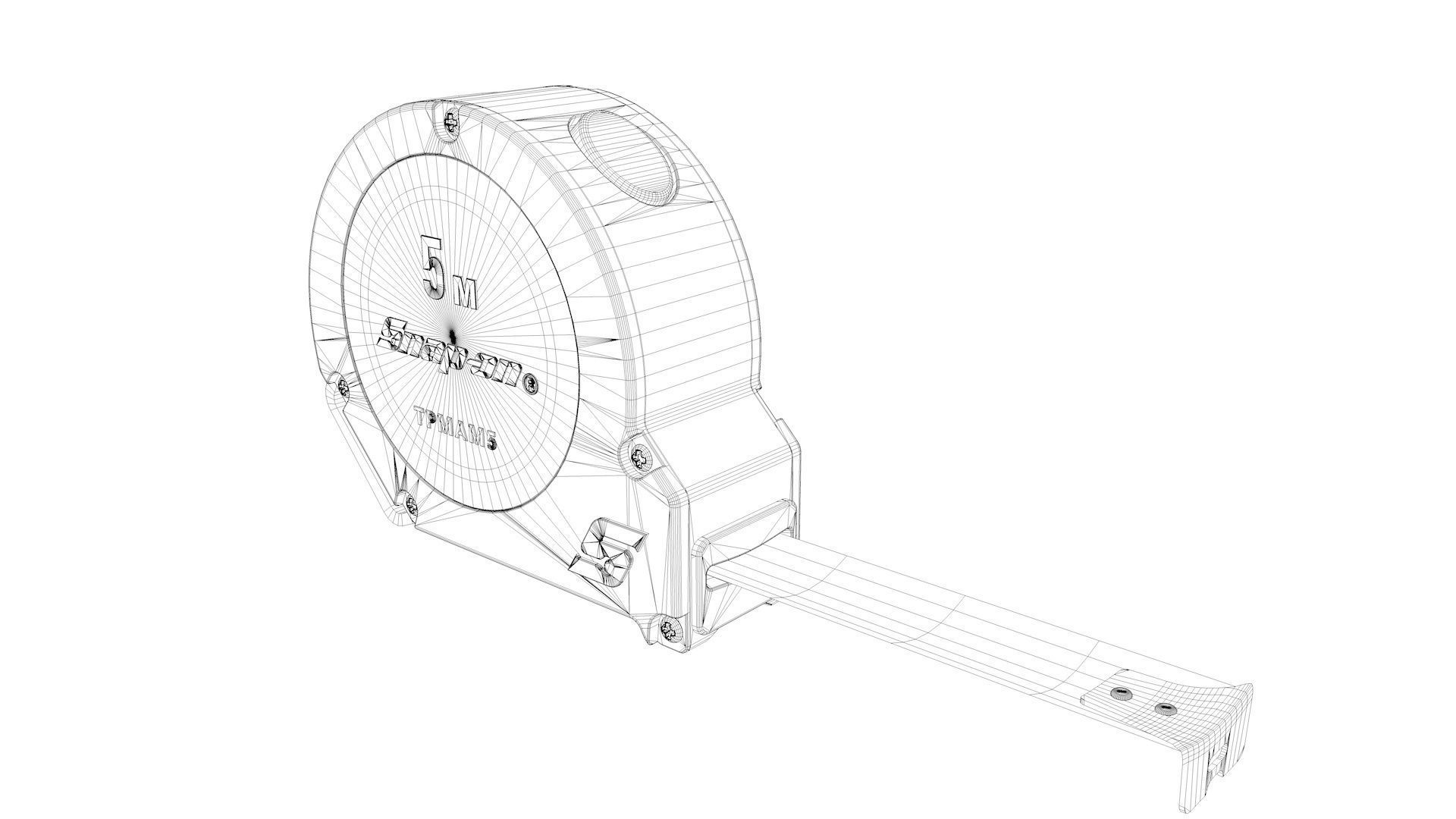 Tape Measure Metric 3D model animated rigged | CGTrader