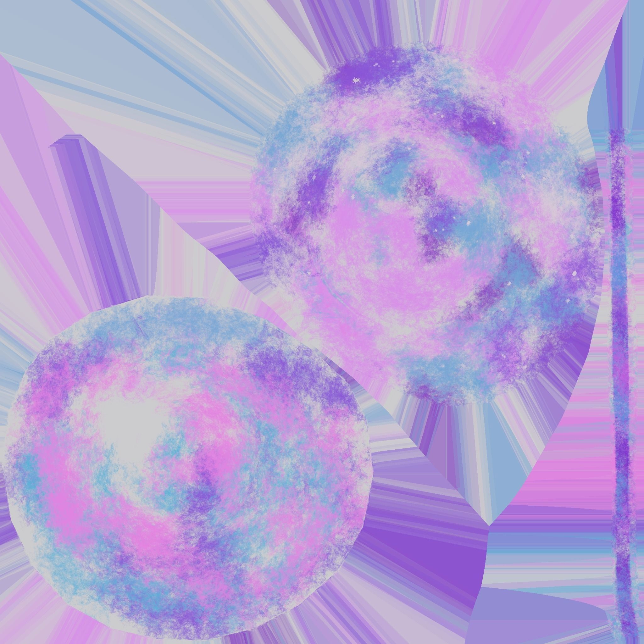 3D model Pink Galaxy Hat Character Fashion Design VR / AR / lowpoly