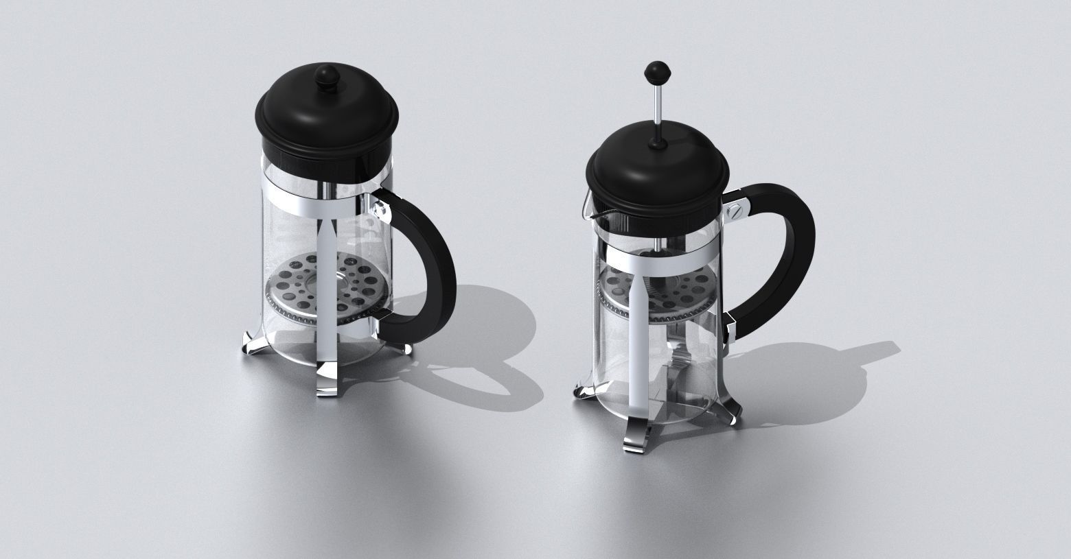 Bodum French Press coffee plunger 3D model | CGTrader