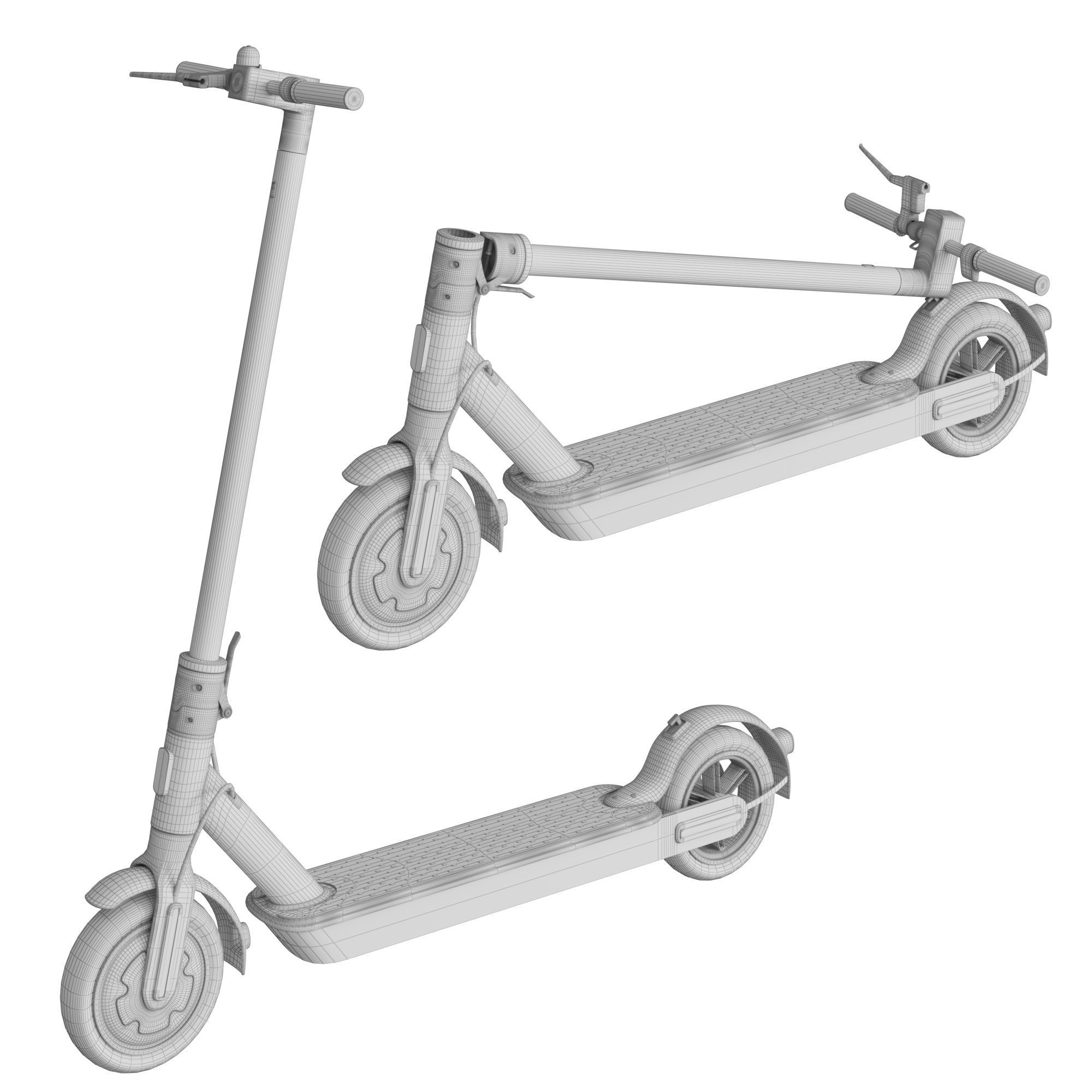 Mi Electric Scooter Pro 3D model CGTrader
