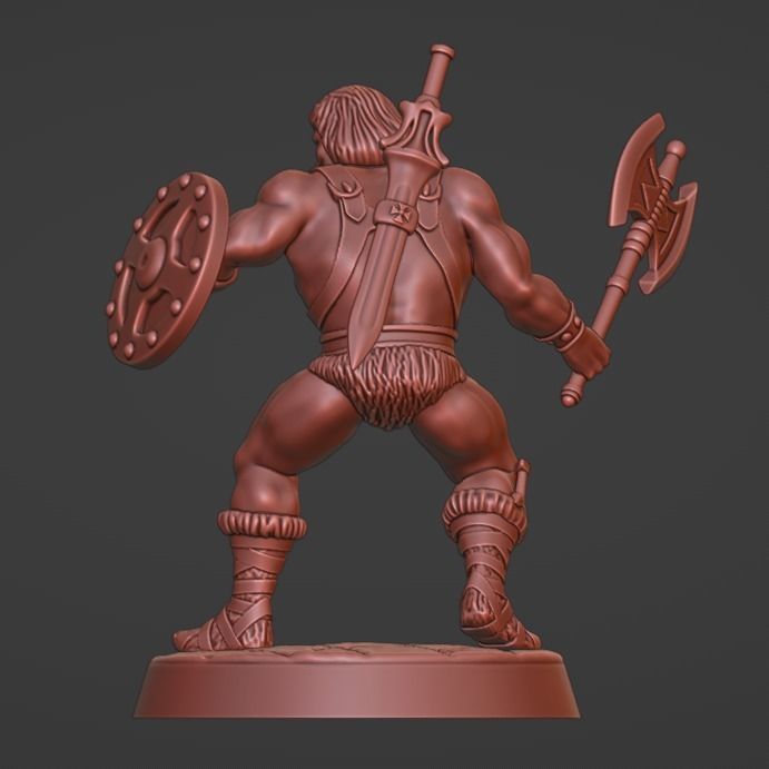 Classic He-Man figure 3D model 3D printable | CGTrader