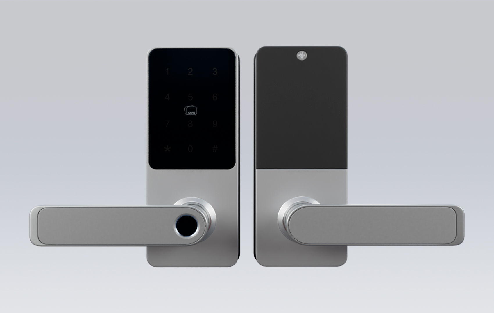 Biometric Digital Door Lock 3D model CGTrader