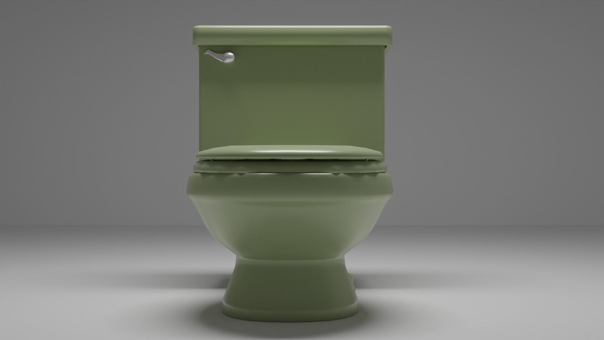 Avocado-Green Toilet 3D model | CGTrader