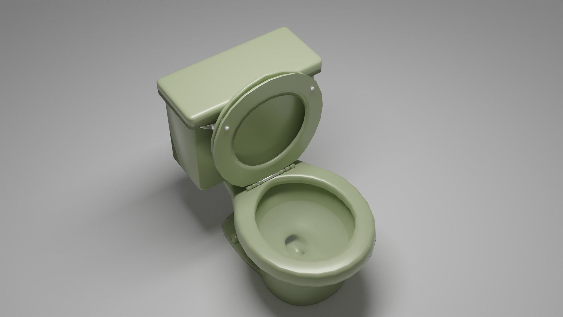 Avocado-Green Toilet 3D model | CGTrader