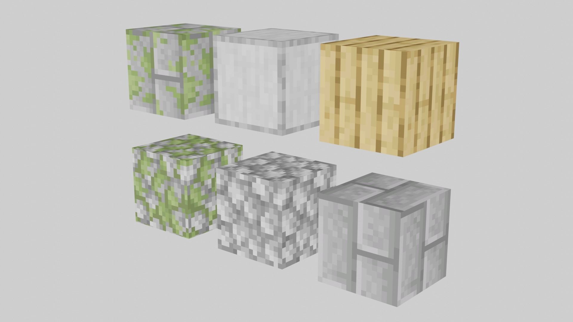 3D model Minecraft Blocks VR / AR / lowpoly CGTrader
