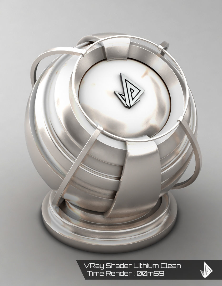 VRAY SHADER---METAL---Lithium