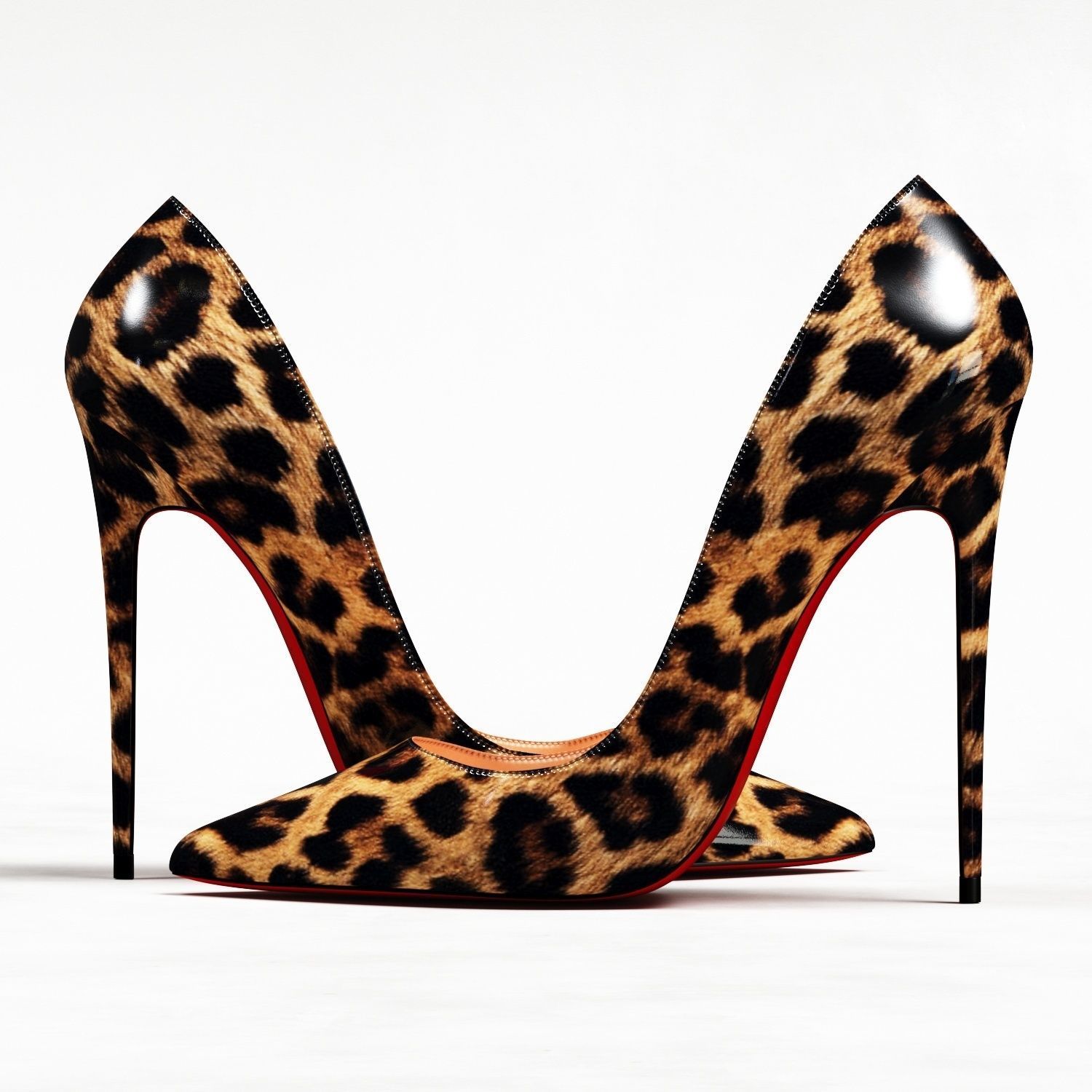 louboutin leopard heels