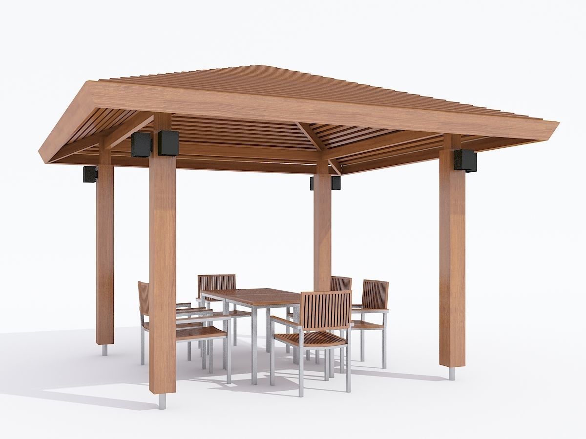 pavilion free 3D model | CGTrader