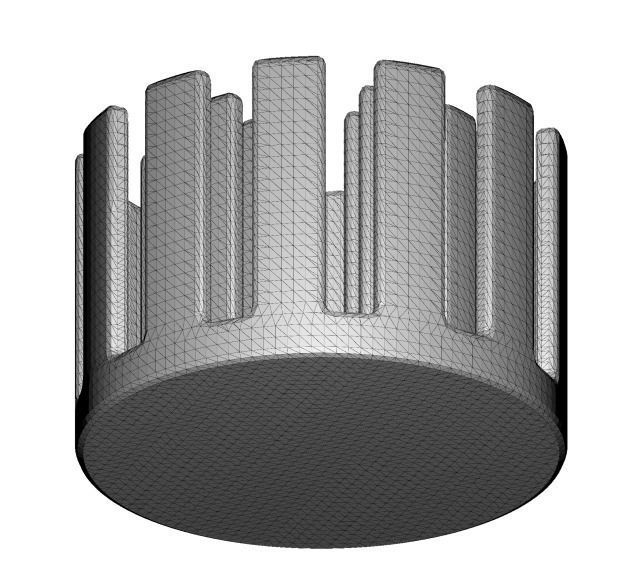 Round Copper Heat Sink 3D model 3D printable CGTrader