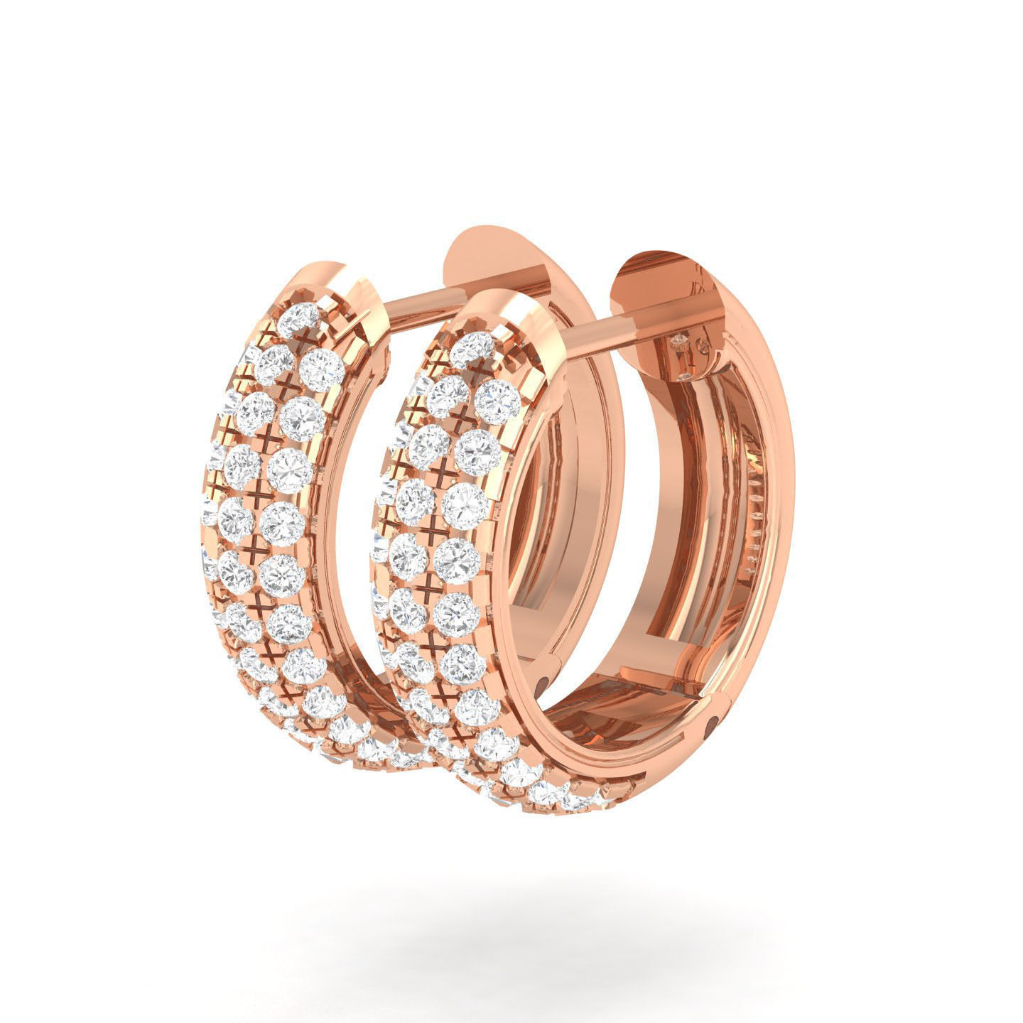 Women Earrings 3dm stl render detail