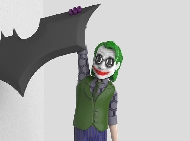 Joker 3d Heath Ledger Old Cartoon Style Stl 3d Model 3d Printable Cgtrader