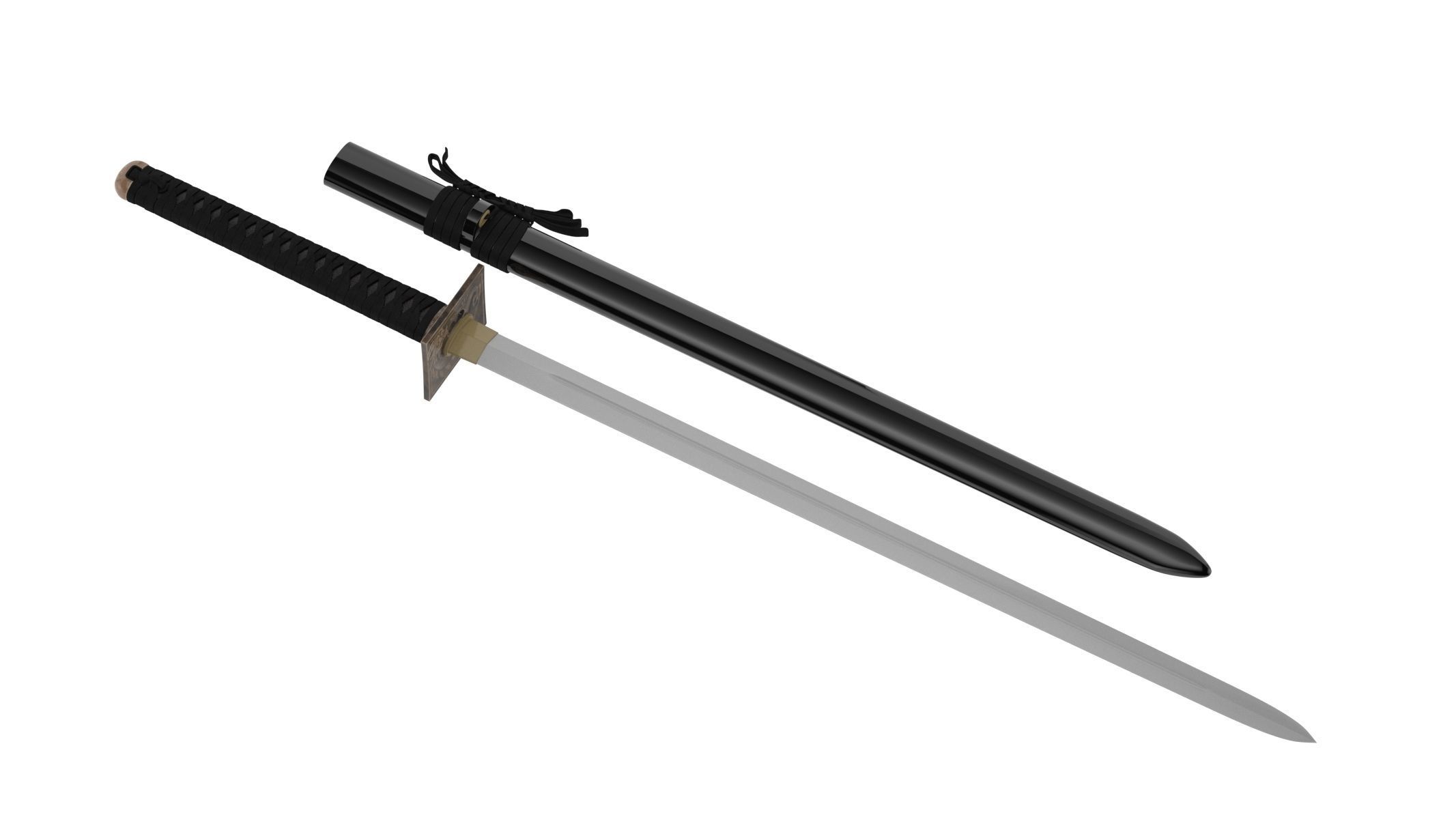 3D model Ninjato Sword VR / AR / lowpoly CGTrader