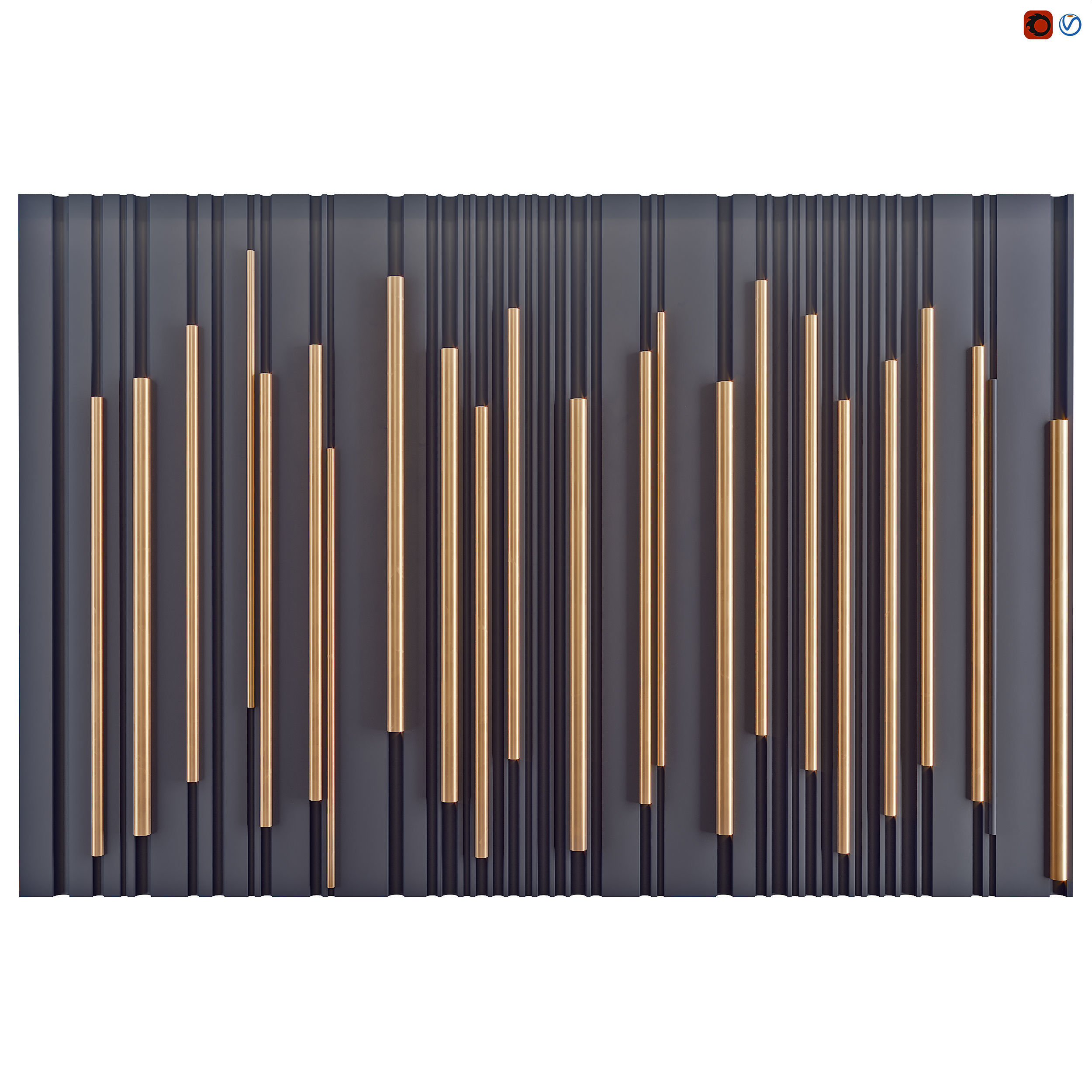 Bamboo Wall Covering Panel by Laurameroni 3D model CGTrader