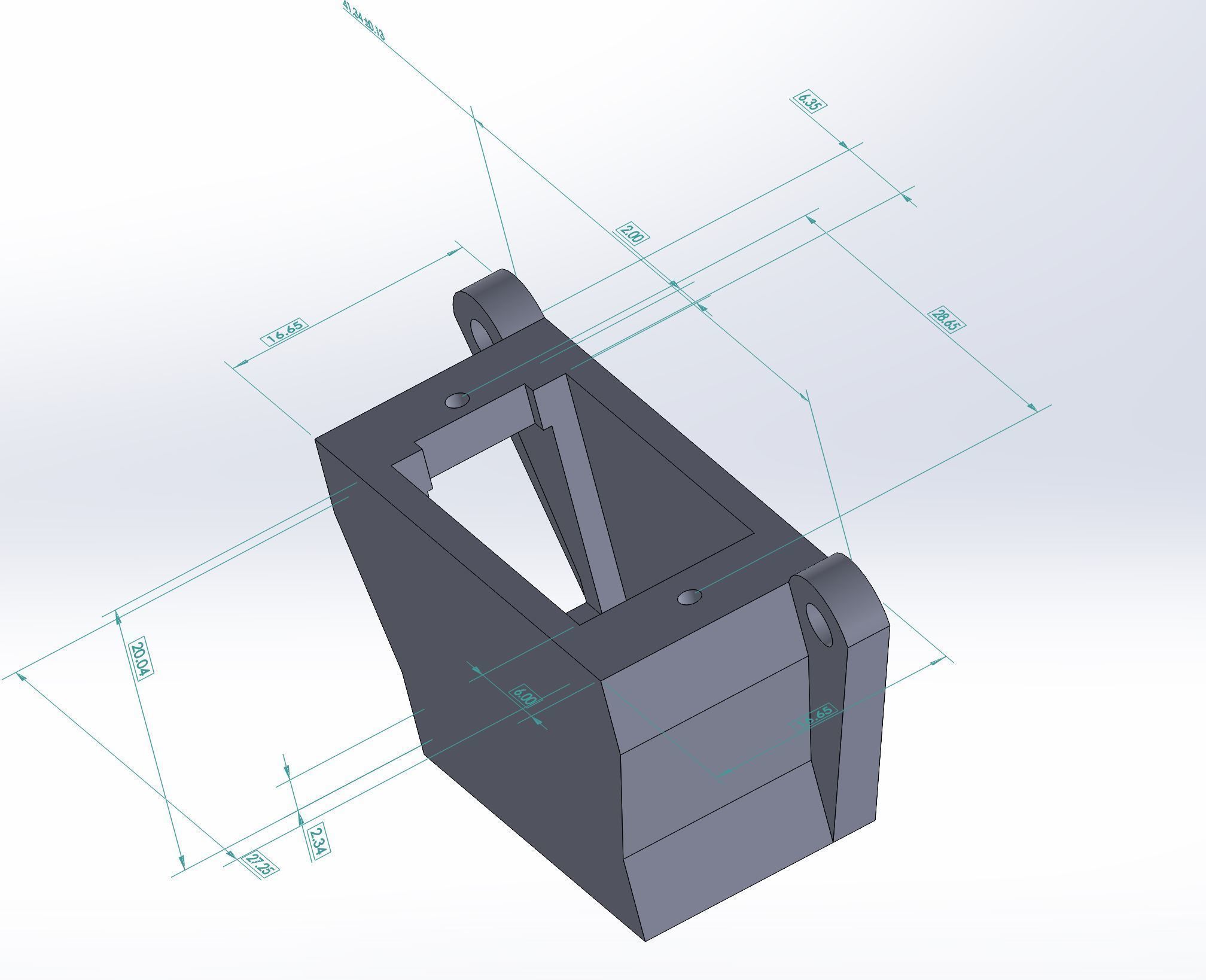 RC MICRO 9 GRAM 90 DEGREE SERVO BRACKET 3D model 3D printable CGTrader