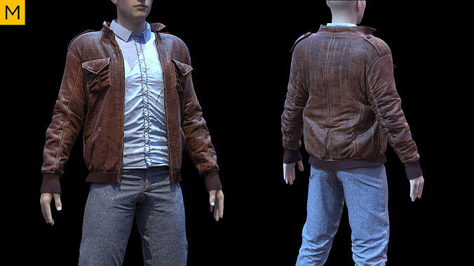 Mens clothing Marvelous Designer project 3D model | CGTrader