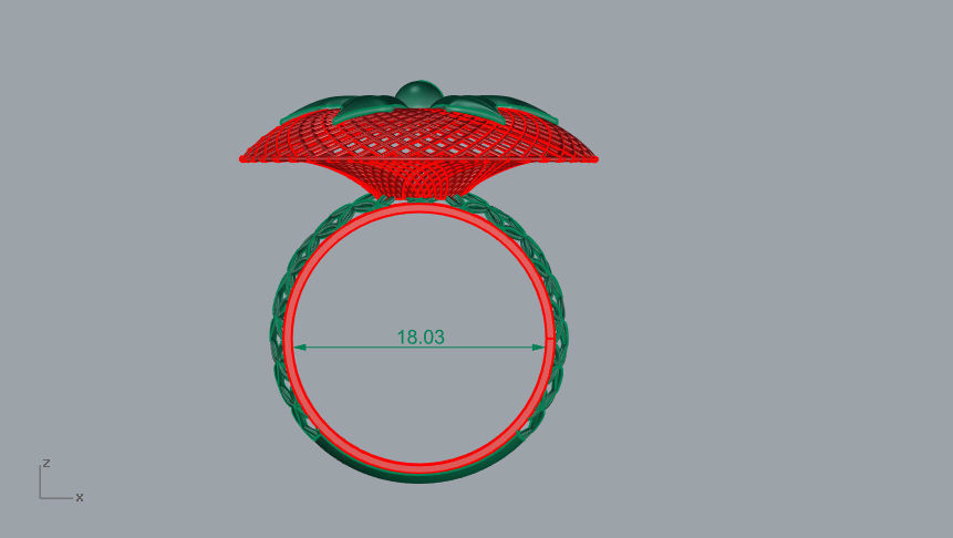 CAD JEWELRY DESING JALI RING 3D model 3D printable | CGTrader
