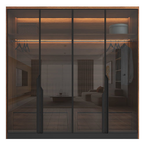 Wardrobe Glass 3D model CGTrader