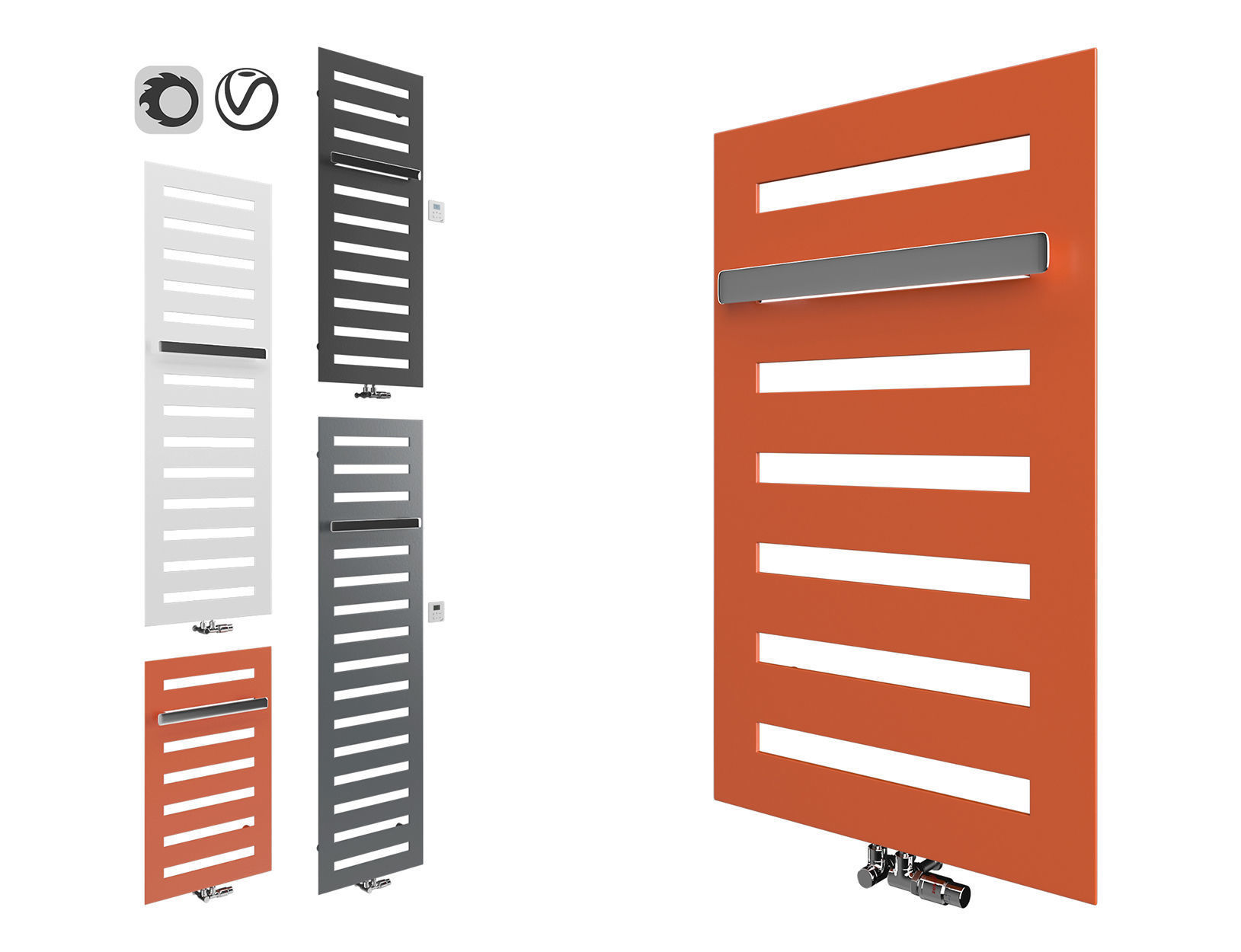 3D model Zehnder Metropolitan Bar Towel Rail VR / AR / lowpoly CGTrader