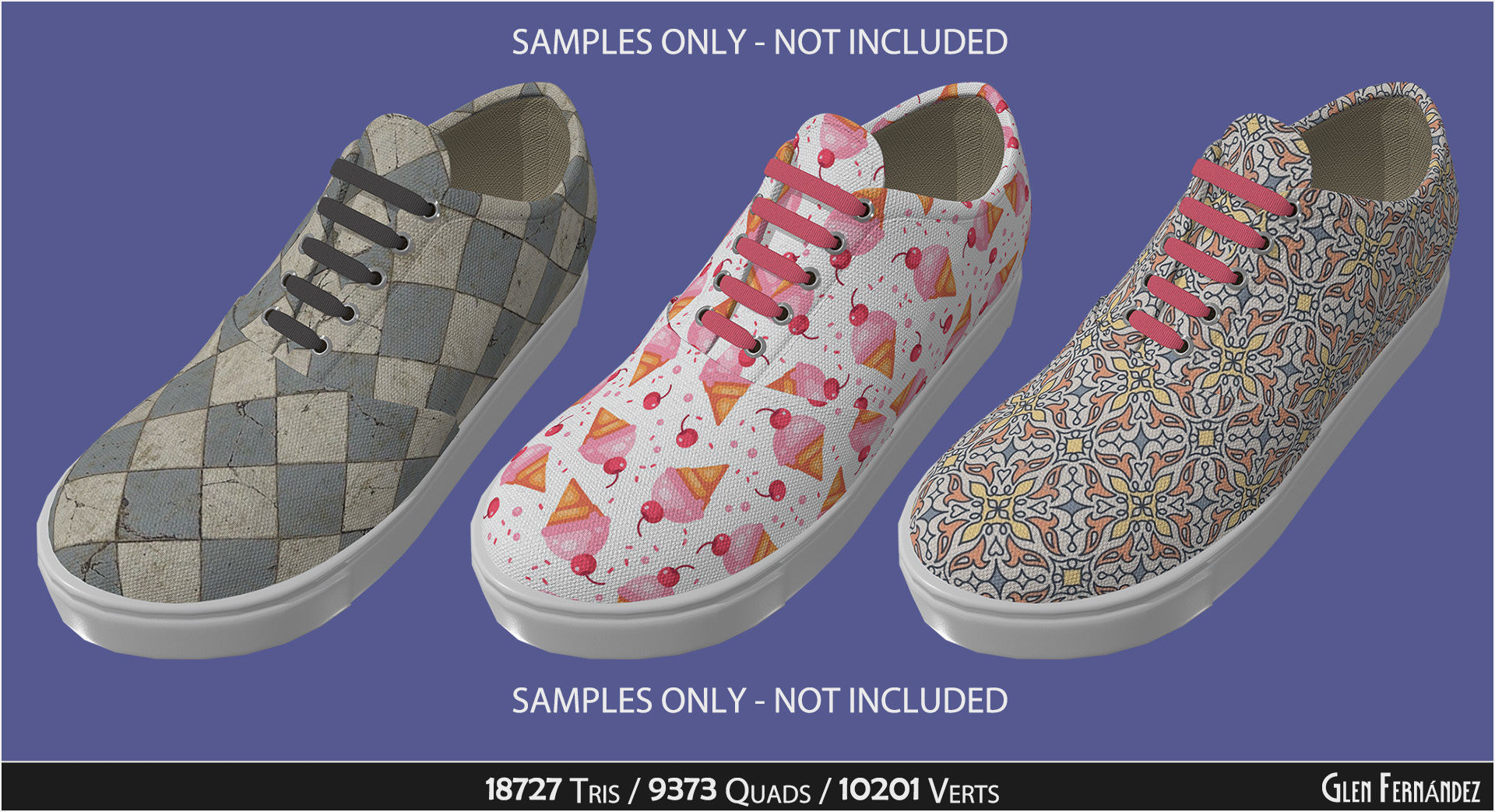 Blank Shoe Canvas for Designs Drawings Patterns and Paintings 3D model ...