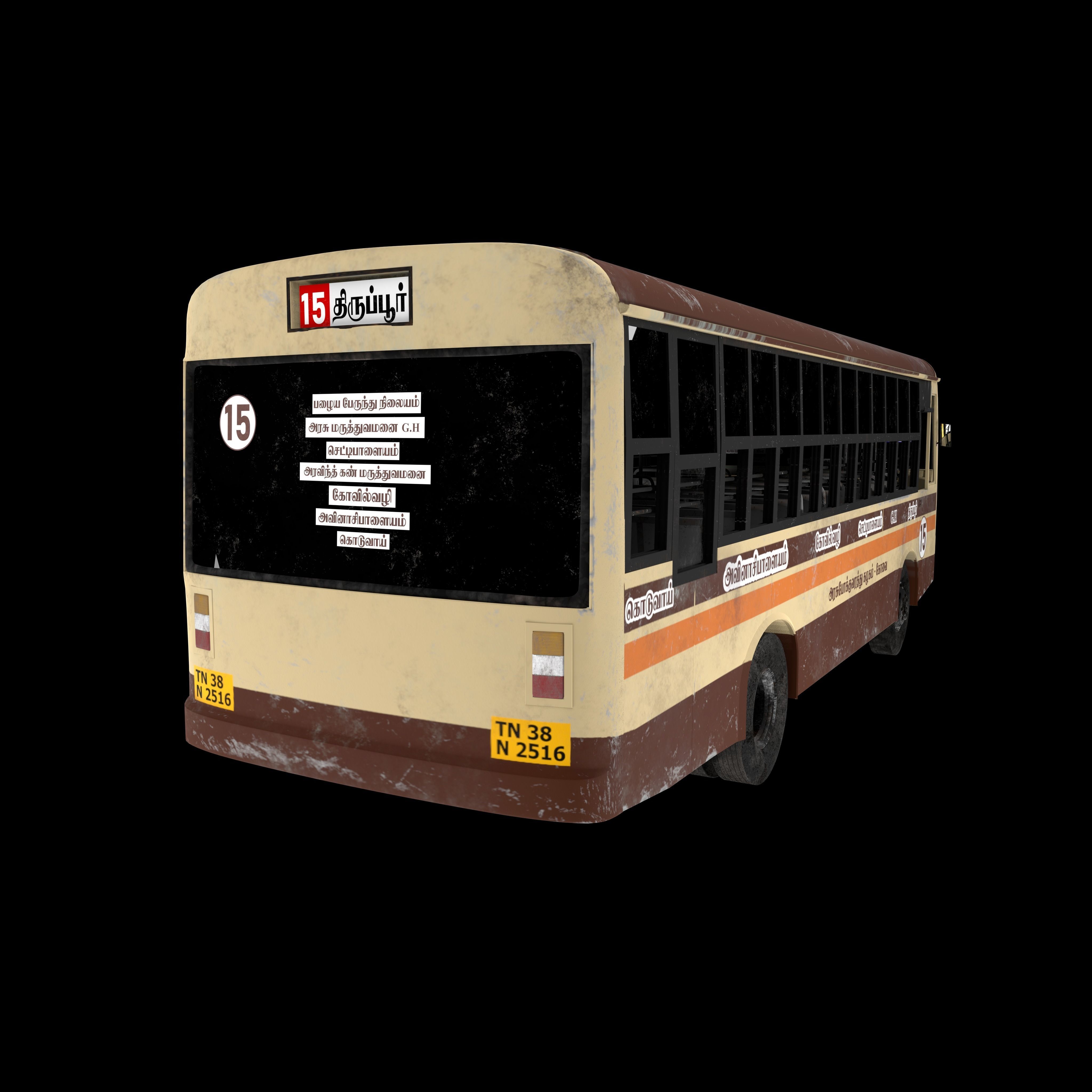 Bus Model with Texture 3D model | CGTrader