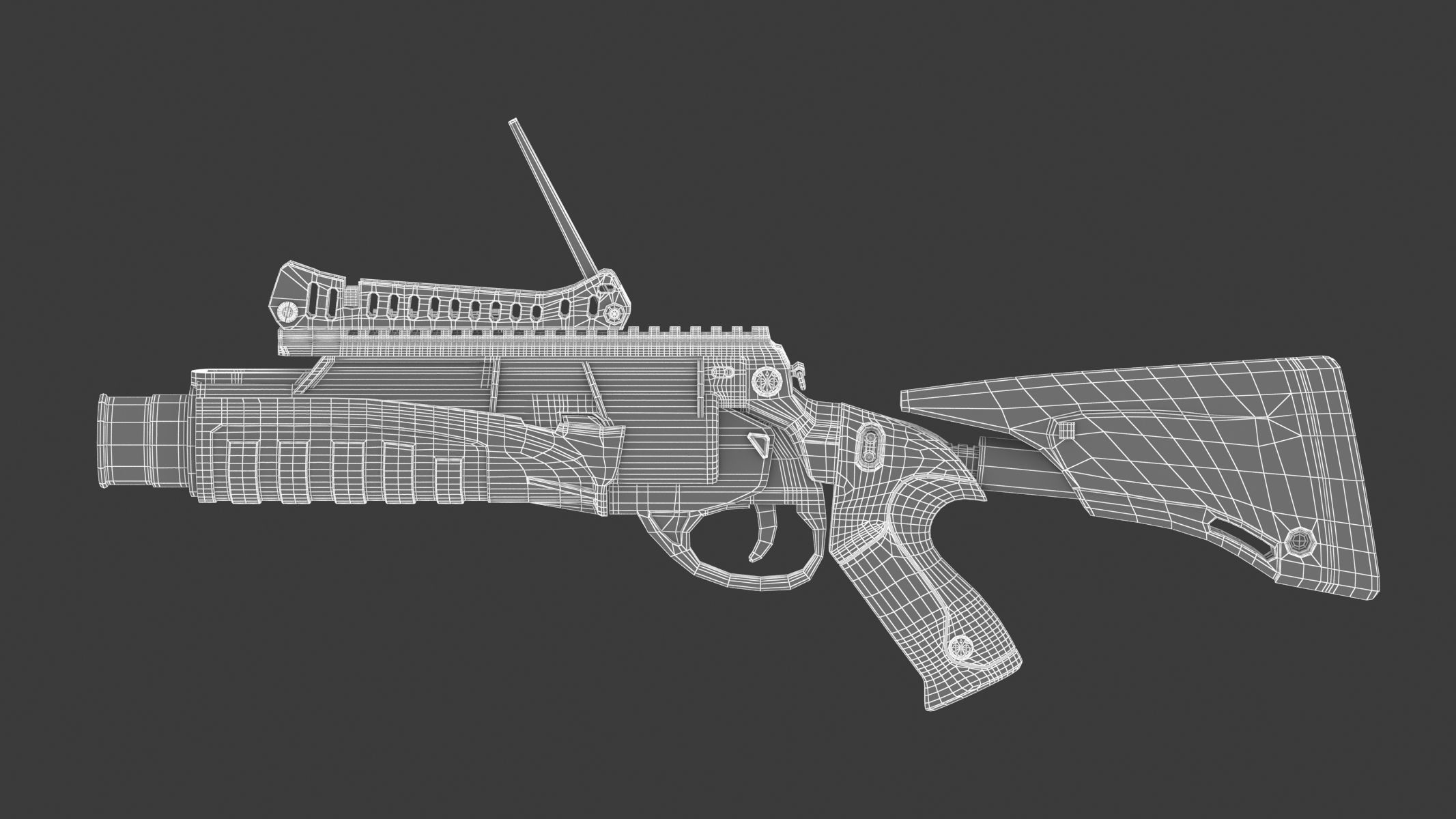 Beretta GLX 160 Grenade Launcher 3D model CGTrader