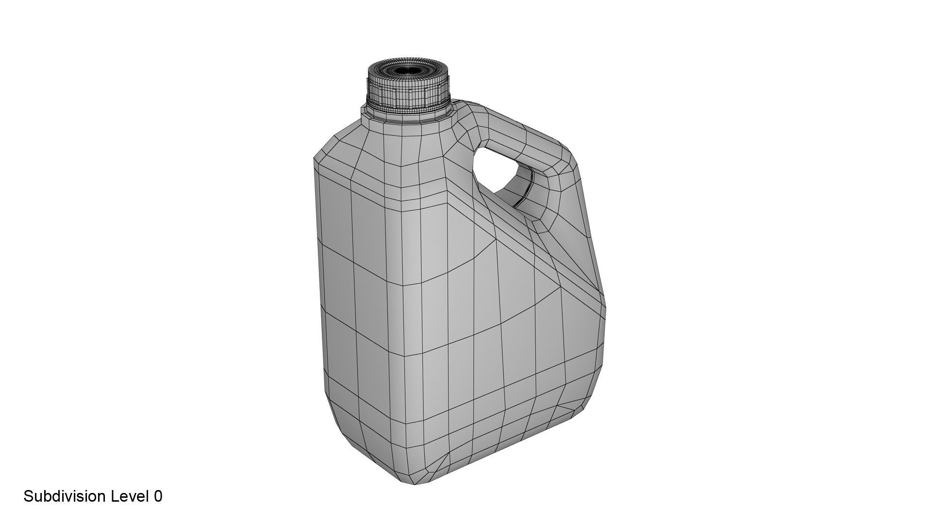 Plastic container blue 03 3D model | CGTrader