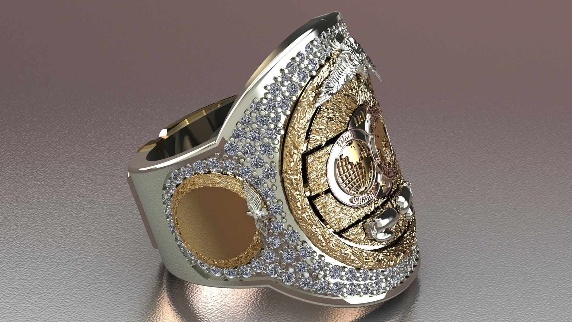 Boxing Belt ring 3D model 3D printable CGTrader